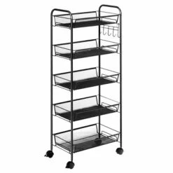 Tangkula 5 Tier Mesh Rolling Utility Cart Storage Basket Home Kitchen W/Wheels 13 Tangkula 5 Tier Mesh Rolling Utility Cart Storage Basket Home Kitchen W/Wheels -Tangkula GUEST 51e6f78f 8246 46cd ae6e 34129f3bba1d