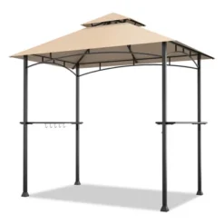 Tangkula 8' X 5' BBQ Grill Gazebo 2-Tier Barbecue Canopy Vented Top Shelves Shelter -Tangkula GUEST 52c749b9 d525 44bc 8007 221c6138ba32