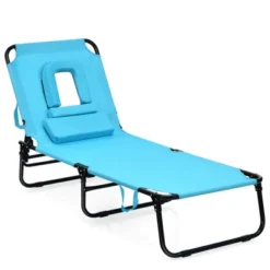 Tangkula Outdoor Folding Beach Chaise Lounge Chair Adjustable Camping Recliner -Tangkula GUEST 53320fae 6f35 4860 a201 d9e6f198df21
