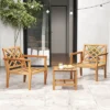 Tangkula 3PCS Patio Dining Set End Table & Chiars Set Of 2 W/ Cozy Backrest Solid Legs -Tangkula GUEST 538e861a 97be 44cf 924e 5e7ae6d03c00