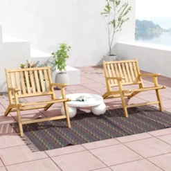 Tangkula 4PCS Teak Wood Outdoor Reclining Chair W/ Comfortable Backrest & Armrests 14 Tangkula 4PCS Teak Wood Outdoor Reclining Chair W/ Comfortable Backrest & Armrests -Tangkula GUEST 54218899 47d9 4989 bc50 59909d6fe05d