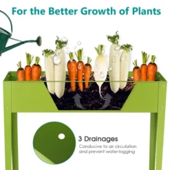 Tangkula Outdoor Elevated Garden Plant Stand Raised Garden Bed With Legs For Indoor And Outdoor Use 40"x 13"x 31.5" -Tangkula GUEST 557b9c8b eb89 42ac a210 4d501bf548e7