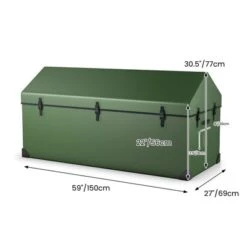 Tangkula Waterproof Outdoor Storage Box 174 Gallon Outdoor Tarpaulin Deck Box With Ventilated Window Corner Protector -Tangkula GUEST 56d0642e 119c 443d bacf efeab53af6f0