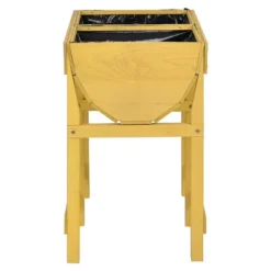 Tangkula Raised Wooden Planter Free Standing Planting Container Vegetable Flower Bed -Tangkula GUEST 56f678a7 8076 4264 b499 b3aef6f20905