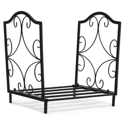 Tangkula Fireplace Firewood Rack, Heavy Duty Small Firewood Holder For Fireplace, 132 Lbs Load Capacity, Decorative Log Rack Wood Holder 11 Tangkula Fireplace Firewood Rack, Heavy Duty Small Firewood Holder For Fireplace, 132 Lbs Load Capacity, Decorative Log Rack Wood Holder - Image 9