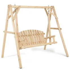 Tangkula Porch Swing Wooden Swing Rustic Frame Patio Furniture 15 Tangkula Porch Swing Wooden Swing Rustic Frame Patio Furniture -Tangkula GUEST 5777591d 84b5 436d aa6c 01c0ac69ba53