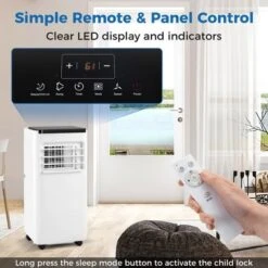 Tangkula Portable Air Conditioner 8000 BTU Floor AC Unit Fan & Dehumidifier W/ 24H Timer 2 Fan Speeds -Tangkula GUEST 5a13e61c cb25 4e4e 9a1e c49d2d49f0e2
