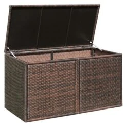 Tangkula Outdoor Rattan Storage Box Patio Wicker Storage Bin Cabinet 88 Gallon Brown -Tangkula GUEST 5d4fb000 60da 455c a972 d06d31bf11f6
