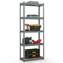 Tangkula 2 PCS 5-Tier Metal Shelving Unit Heavy Duty Wire Storage Rack With Anti-slip Foot Pads -Tangkula GUEST 5db957ea d95e 4a47 9866 87fa077b7722