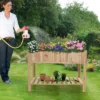 Tangkula 47x23x35in Raised Garden Bed With Shelf & Liner Elevated Wood Planter Box Outdoor Standing Planter Bed With Legs -Tangkula GUEST 5ecc51f3 55a7 49b5 b063 bc74cadb9225