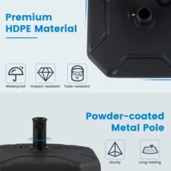 Tangkula Fillable Patio Umbrella Base Outdoor Market Umbrella Stand W/ Handle For Yard 17 Tangkula Fillable Patio Umbrella Base Outdoor Market Umbrella Stand W/ Handle For Yard -Tangkula GUEST 5fbef598 3f59 4cd2 9507 e50e6c1bf186