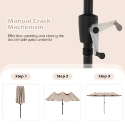 Tangkula 13 FT Double-sided Patio Umbrella Outdoor Large Twin Size Umbrella -Tangkula GUEST 601515f2 8b6c 4e76 98b3 7ed16a985923