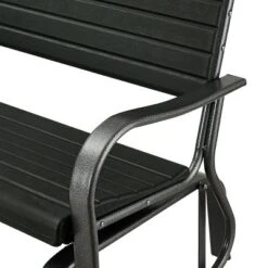 Tangkula Outdoor Patio Steel Bench Loveseat Garden Seat -Tangkula GUEST 6246eb46 15f3 478e 991a be6ee0358d9b