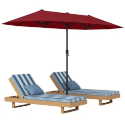 Tangkula 13 FT Double-sided Patio Umbrella Outdoor Large Twin Size Umbrella -Tangkula GUEST 62b38e3b 8bec 4433 8414 59c96b310f3f