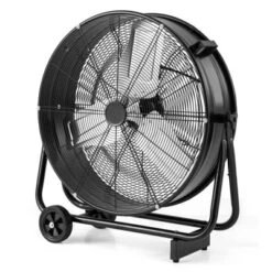 Tangkula 24 Inch Industrial Drum Fan W/ 360 Degree Adjustable Tilt & 2 Wheels For Warehouse 18 Tangkula 24 Inch Industrial Drum Fan W/ 360 Degree Adjustable Tilt & 2 Wheels For Warehouse -Tangkula GUEST 633f6054 4fe3 41e4 bd50 ea947d3230f8