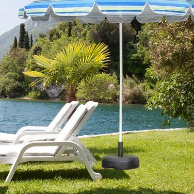 Tangkula Fillable Umbrella Base Stand, Water & Sand Filled Heavy-Duty Patio Umbrella Holder 18” Outdoor Weighted Umbrella Base 3 Tangkula Fillable Umbrella Base Stand, Water & Sand Filled Heavy-Duty Patio Umbrella Holder 18” Outdoor Weighted Umbrella Base