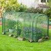 Tangkula Raised Garden Bed With Greenhouse Waterproof Sun-Protective Green Hot House