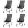 Tangkula 4PCS Folding Chair Patio Garden Outdoor W/ Steel Frame Adjustable Backrest -Tangkula GUEST 68562690 efd2 4d0c 851a bc1bf5ee401e