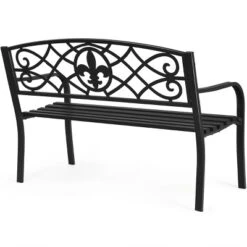 Tangkula Loveseat Metal Garden Bench Heavy-duty Park Loveseat Chair Seat 9 Tangkula Loveseat Metal Garden Bench Heavy-duty Park Loveseat Chair Seat -Tangkula GUEST 6acec01d aaab 42b3 aa20 968fcfe44b0f