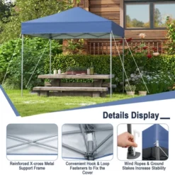 Tangkula Patio 6.6 X 6.6ft Outdoor Pop-up Canopy Tent UPF 50+ Portable Sun Shelter -Tangkula GUEST 6ae788aa f636 438b 86f0 e203dd300b0b