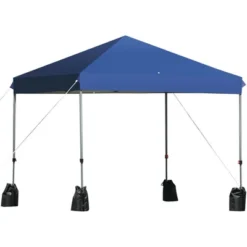Tangkula 8x8 FT Pop Up Canopy Tent Shelter Wheeled Carry Bag 4 Canopy Sand Bag -Tangkula GUEST 6c116c74 fb4e 4f7f a594 20fdae298642