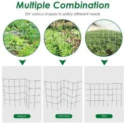 Tangkula 8 Pack Folding Tomato Cages 39" Tall Square Plant Support Cage For Garden Climbing Plants Flowers Fruits Heavy Duty Vegetable Trellis -Tangkula GUEST 6c225f74 8eab 4f36 aef7 671de70a9a60