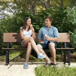 Tangkula Patio 4-Person Bench, 72 Inch Extra Long Bench W/ All-Weather HDPE Seat & Back, Heavy-Duty Metal Support For 1100 Lbs Max Load 11 Tangkula Patio 4-Person Bench, 72 Inch Extra Long Bench W/ All-Weather HDPE Seat & Back, Heavy-Duty Metal Support For 1100 Lbs Max Load -Tangkula GUEST 6c4a775b 2f42 4e49 aa27 ee88308440af