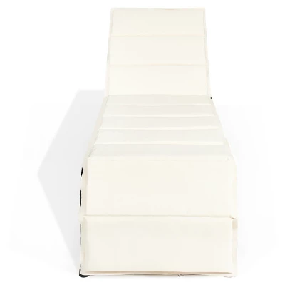 Tangkula Outdoor Patio Rattan Wicker Chaise Lounge Beach Recliner Adjustable Back 5 Tangkula Outdoor Patio Rattan Wicker Chaise Lounge Beach Recliner Adjustable Back - Image 3