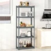 Tangkula 2 PCS 5-Tier Metal Shelving Unit Heavy Duty Wire Storage Rack With Anti-slip Foot Pads -Tangkula GUEST 6e0ca84f 919c 4cb5 b5ec 1550e8ab9b68