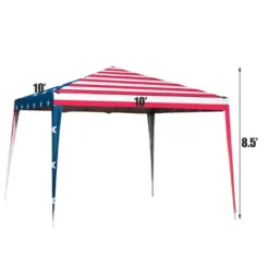 Tangkula 10' X 10' Outdoor Pop-up Canopy Tent W/ Mesh Sidewalls Carrying Bag -Tangkula GUEST 6e14c541 019a 4b98 9c7d 87fffed71c28