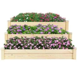 Tangkula 3 Tier Wooden Raised Garden Bed Planting Box Growing Flower Vegetables Outdoor 13 Tangkula 3 Tier Wooden Raised Garden Bed Planting Box Growing Flower Vegetables Outdoor -Tangkula GUEST 6f066cba dea0 46f0 888d 4dd9ccc801ce