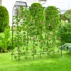 Tangkula 71" X 71" U-Shaped Garden Trellis W/Tear-resistant Netting Sharp Ground Stakes -Tangkula GUEST 6fad90e2 d704 46a2 8812 5b9a4c322020