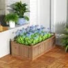 Tangkula Raised Garden Bed 46" X 24" X 16" Wooden Planter Box With 4 Drainage Holes Raised Garden Bed For Vegetables -Tangkula GUEST 701062f1 6573 49eb a1ff 49d4ef5719f0