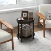 Tangkula 2-Tier End Table Oval Compact Sofa Side Nightstand W/ Storage Shelf -Tangkula GUEST 7028066a 3aa2 41be 8e66 1d093b2bb6e4