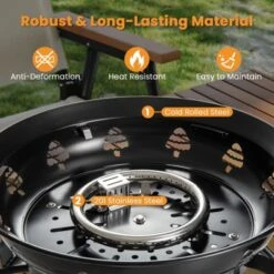 Tangkula 21 Inch Diameter Propane Gas Fire Pit Patio Portable Fire Bowl W/ Cover Igniter 14 Tangkula 21 Inch Diameter Propane Gas Fire Pit Patio Portable Fire Bowl W/ Cover Igniter -Tangkula GUEST 7173139f 21bf 4b5b b8b9 bff717d3045b