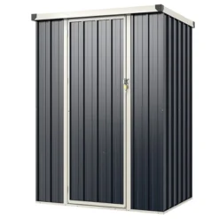 Tangkula 4 X 3 FT Metal Outdoor Storage Shed W/ Lockable Door Garden Utility Tool House -Tangkula GUEST 725fd08c d5cd 464f 8942 c72852faa0b8