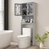 Tangkula Grey Bathroom Over The Toilet Space Saver Storage Cabinet Organizer Shelf -Tangkula GUEST 72d2f05b 35bd 4ef2 b787 df3230876b13