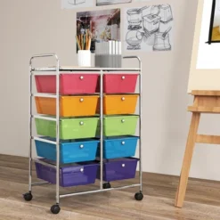 Tangkula 10-Drawer Rolling Storage Cart Tools Scrapbook Paper Organizer On Wheels Rainbow 13 Tangkula 10-Drawer Rolling Storage Cart Tools Scrapbook Paper Organizer On Wheels Rainbow -Tangkula GUEST 731f9a8b d1e2 4fe6 9574 859ce6768327