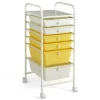 Tangkula 6 Drawer Scrapbook Paper Organizer Rolling Storage Cart For Office School Yellow -Tangkula GUEST 733e51eb b5d0 4036 8685 d21e01cf9048