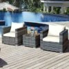 Tangkula 3-Piece Patio Wicker Conversation Set Bistro Rattan Sofa Chair With Washable Cushion -Tangkula GUEST 744efa26 a9fb 4801 9ce0 eb94f24d04d9