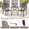 Tangkula 2PCS Cast Aluminum Chairs Outdoor Metal Armchairs W/ Ergonomic Curved Seat Patio -Tangkula GUEST 74e7a703 7b49 4c1e 9a20 dee0e1285561