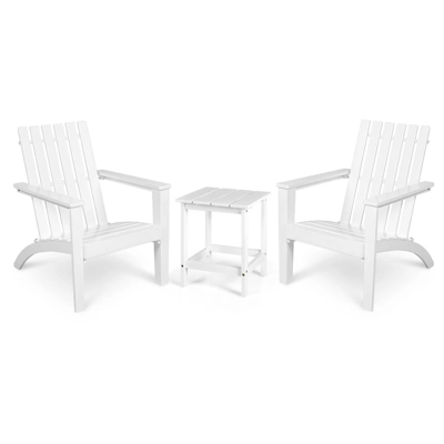 Tangkula 3PCS Patio Adirondack Chair Side Table Set Solid Wood Garden Deck Bistro Set Classic Furniture 12 Tangkula 3PCS Patio Adirondack Chair Side Table Set Solid Wood Garden Deck Bistro Set Classic Furniture - Image 10