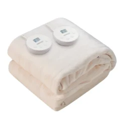 Tangkula 84" X 90" Electric Heated Blanket Throw Flannel Heating Blanket W/Dual Controllers Beige/Gray/Blue/Red -Tangkula GUEST 75b0be6b e780 4b0a 95dc 9c230293b211