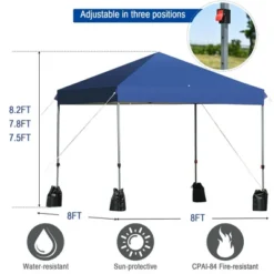 Tangkula 8x8 FT Pop Up Canopy Tent Shelter Wheeled Carry Bag 4 Canopy Sand Bag -Tangkula GUEST 7a755b46 9f6f 4760 91b9 833bdcde9d3b