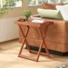 Tangkula Solid Wood Tray Table Set Of 2 W/Removable Top Rectangular TV Tray Bistro Table -Tangkula GUEST 7b309363 82c4 4d3e 971f 4d784af8674d