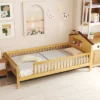 Tangkula Twin Size Kids Bed Solid Wood Platform Bed W/ Under-bed Storage & Storage Cube -Tangkula GUEST 7b51139a e347 44f5 9bb3 c9acea93d4fe