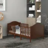 Tangkula 2-in-1 Convertible Toddler Bed Kids Wooden Bedroom Furniture W/ Guardrails -Tangkula GUEST 7b646756 8030 4e8e 9195 b4a33441fb5c