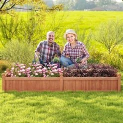 Tangkula Wooden Raised Garden Bed Outdoor Rectangular Planter Box W/ Drainage Holes Liner Raised Planter For Vegetable Fruit Flower Herb 14 Tangkula Wooden Raised Garden Bed Outdoor Rectangular Planter Box W/ Drainage Holes Liner Raised Planter For Vegetable Fruit Flower Herb -Tangkula GUEST 7cbe35c9 529e 47f4 a1eb 74fe2369b3a0