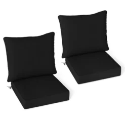 Tangkula 2PCS Deep Seat Chair Cushion Pads Set Indoor/Outdoor W/ Rope Belts -Tangkula GUEST 7f87d99a 1cb4 4639 82a6 795bae26b2ab