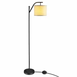 Tangkula Mid Century Tall Pole Floor Lamp W/ Arc Hanging Shade, Foot Switch & Metal Base, Indoor Reading Standing Light (LED Bulb Not Included) -Tangkula GUEST 8235a0bc 288c 45a9 a3b5 4277d38a6068